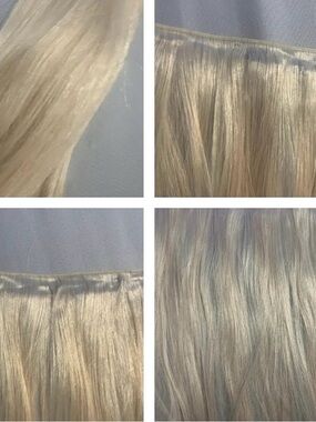 BELLAMI infinity Platinum blonde hair extension weft